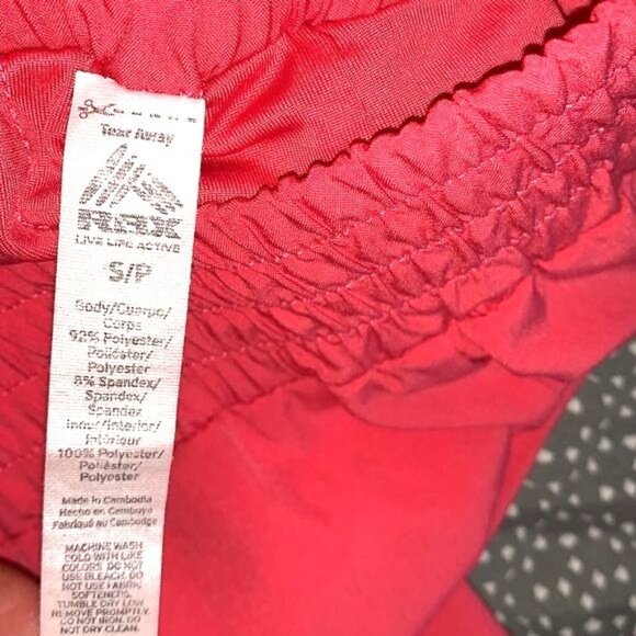 RBX Womens Red Athletic Shorts S Polyester Spandex - Picture 3 of 9